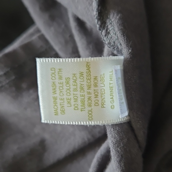 Garnet Hill gray, long sleeve, size large - Picture 6 of 6